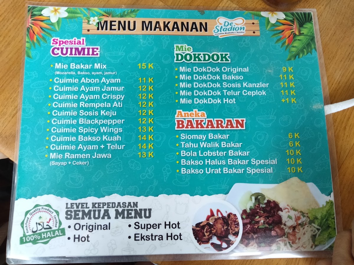Bakso De Stadion Menu - Image 2